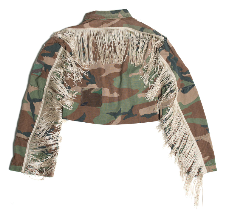 Nashville Officer Camo Fringe Jacket