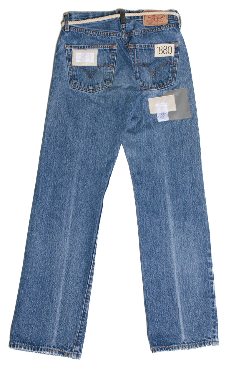 Duet Patchwork Denim Trouser