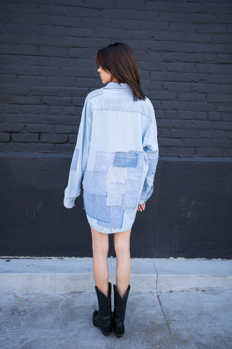 Patchwork Masterpiece Denim Shirt