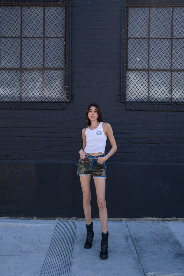 Tactical Denim Cut Off Shorts