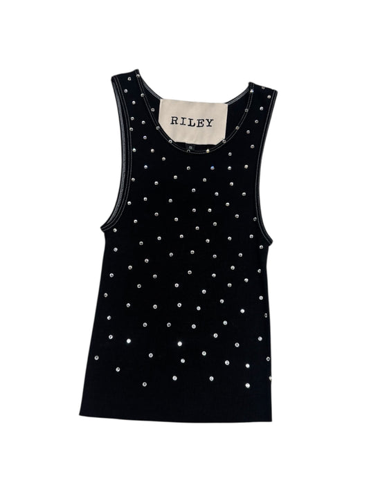 Blinged-Out Tank Top in Midnight