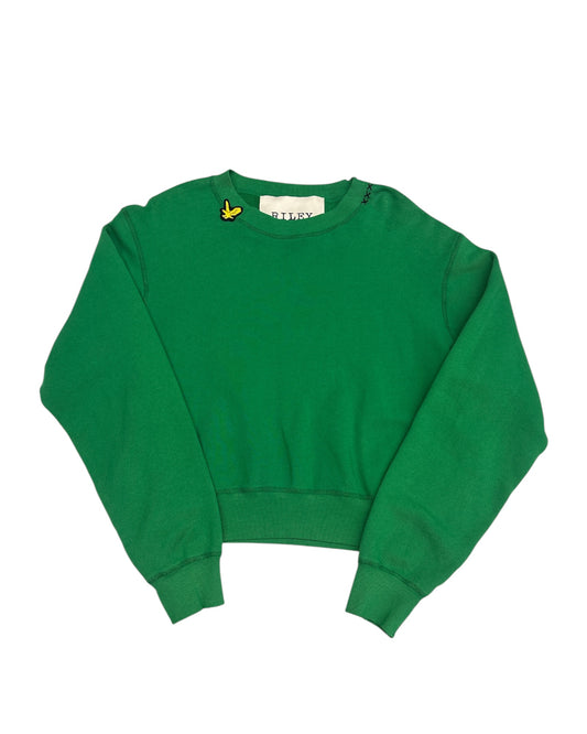 Kelly Green Eagle Patch Crew