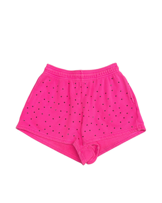 Hot Pink Bedazzled Sweatshort