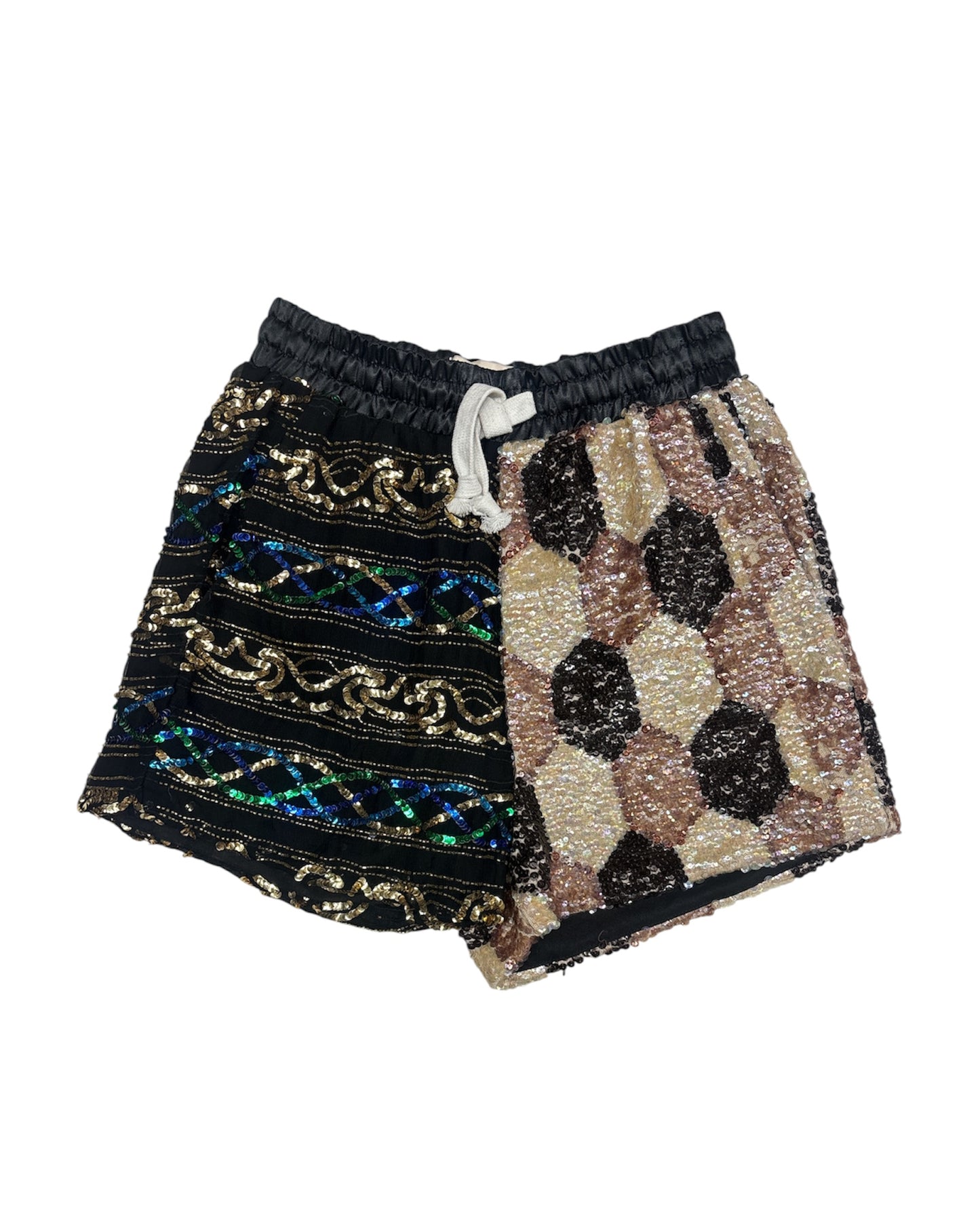 Vintage Sequin Split Short