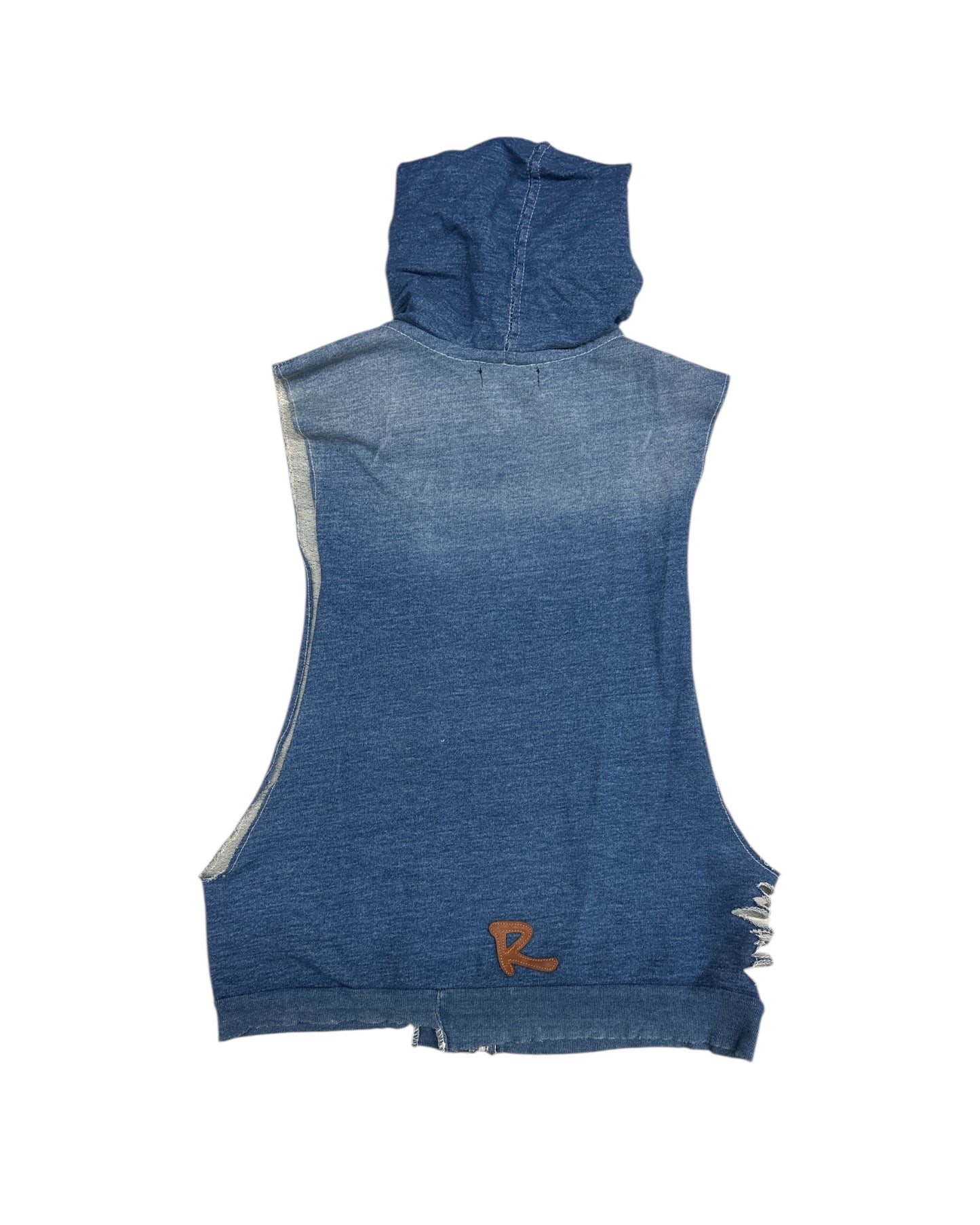 Indigo Distressed Vest