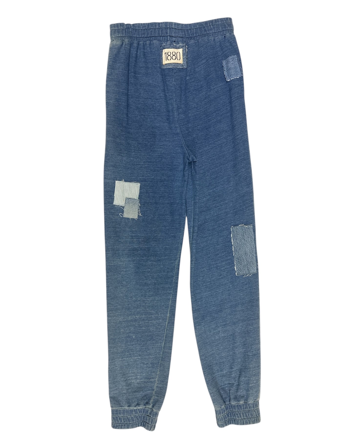 Indigo Patchwork Jogger Sweatpant