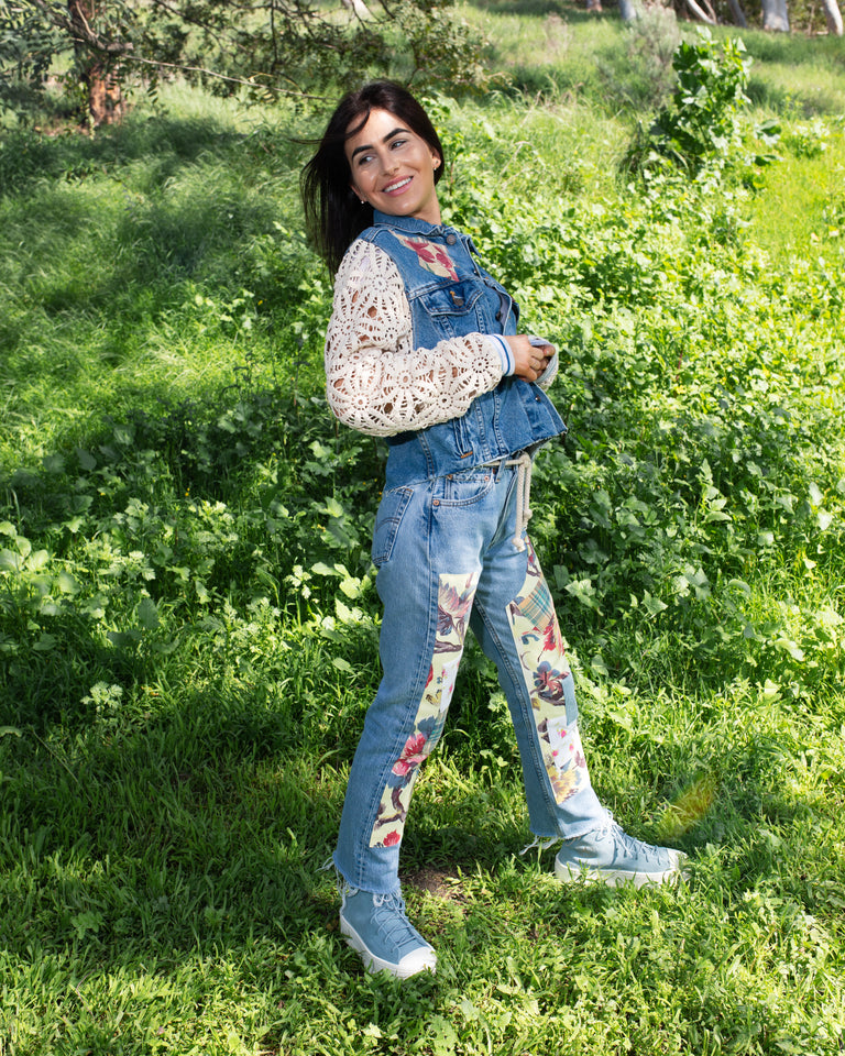 Patchwork Chappy Jeans