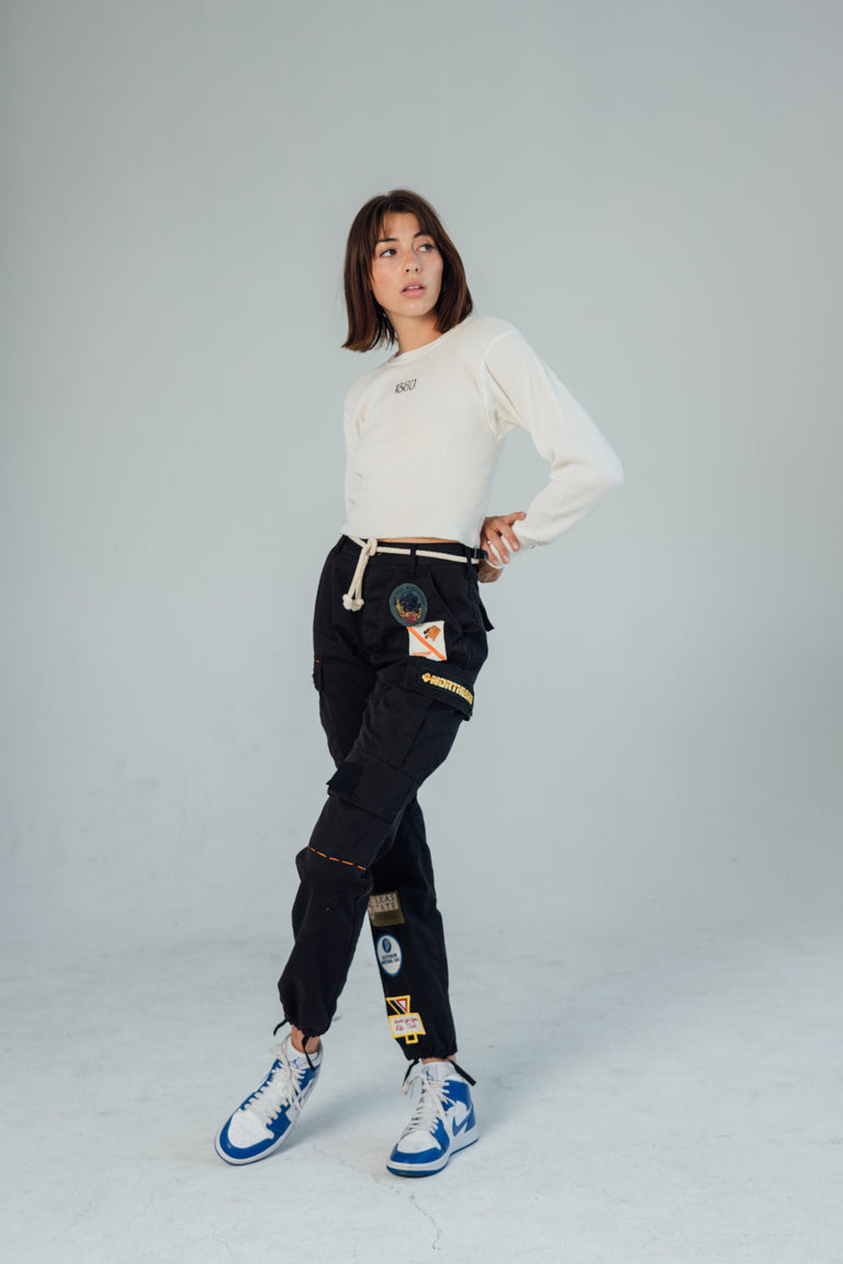 Black Camo All Patched Up Trousers