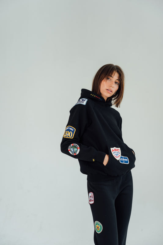 Side All Patched Up Hoodie