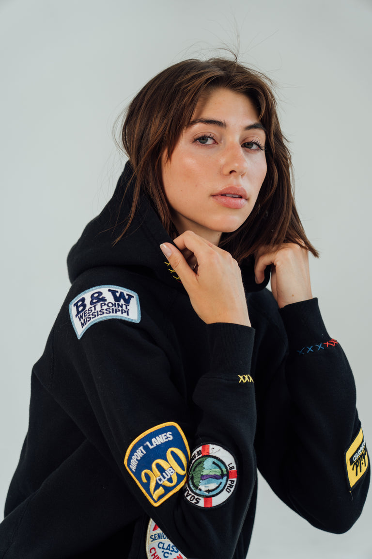 Side All Patched Up Hoodie
