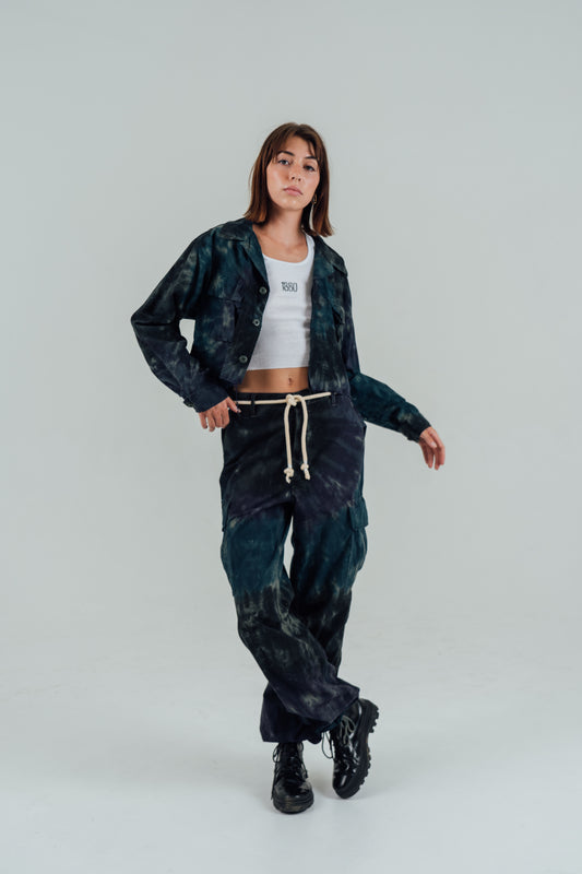 Skeletal Jungle Cargo Pants