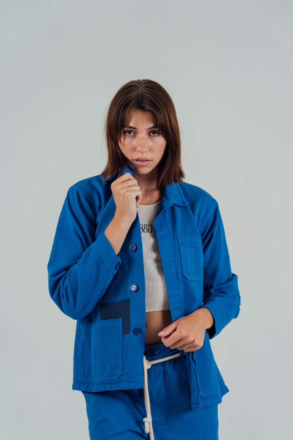 Cobalt Blue Workwear Jacket – Riley 1880