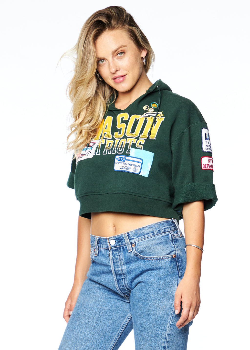 Shop Patriots Crop Sweatshirt