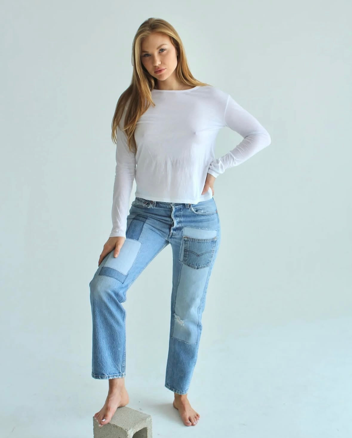Denim Piecy Jean