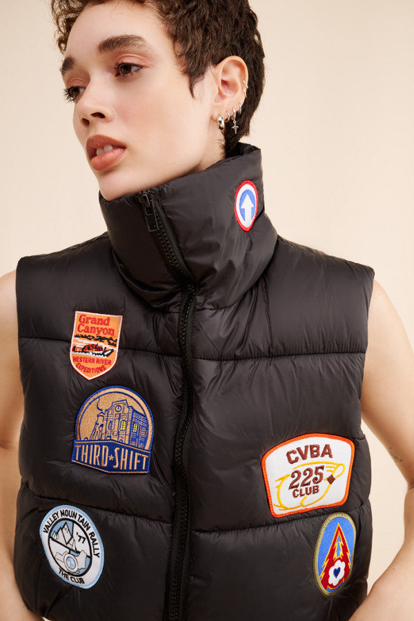 All Patched Up Puffer Vest