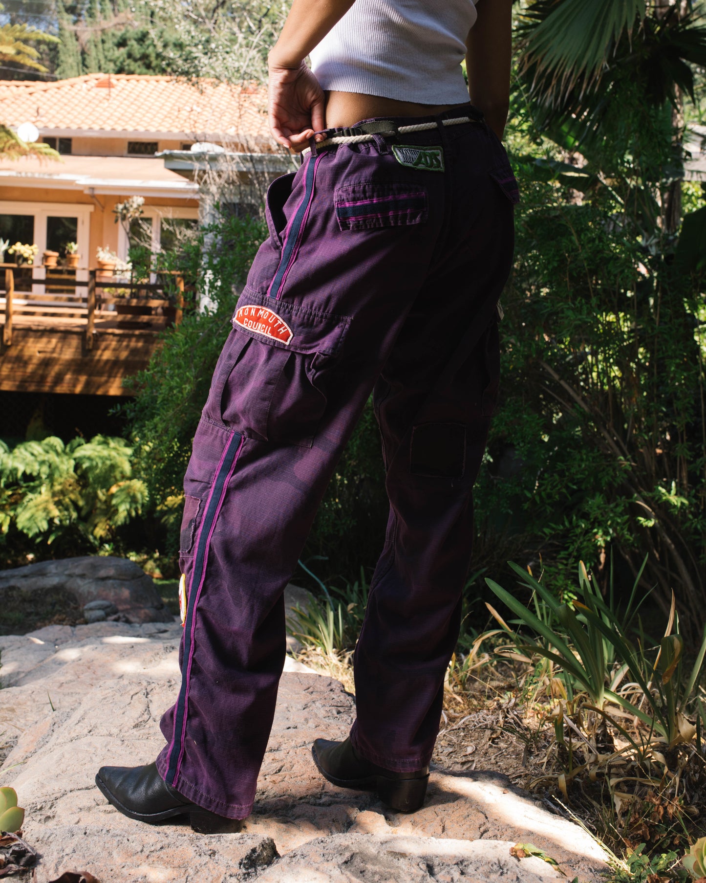 Ultraviolet All Patched Camo Trouser