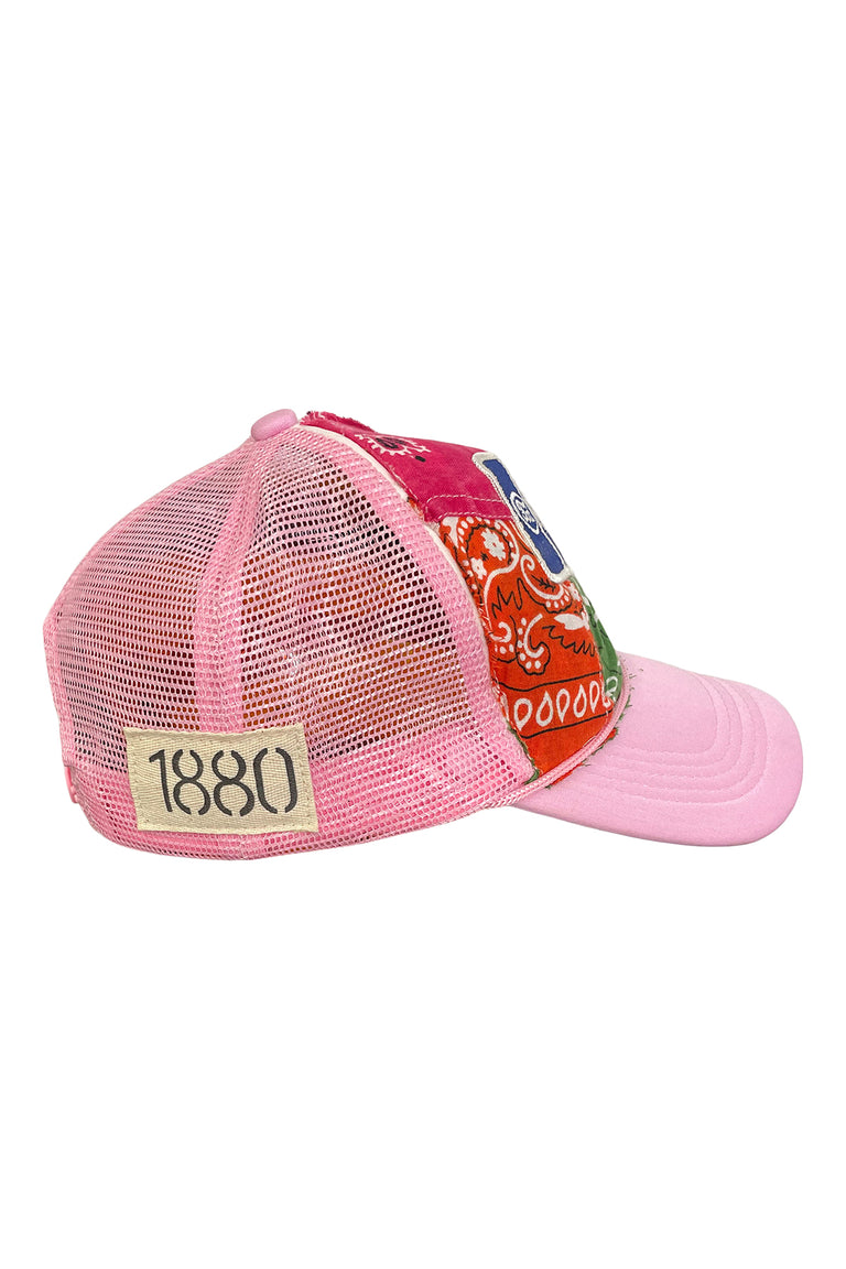 Pink Bandana Trucker Hat