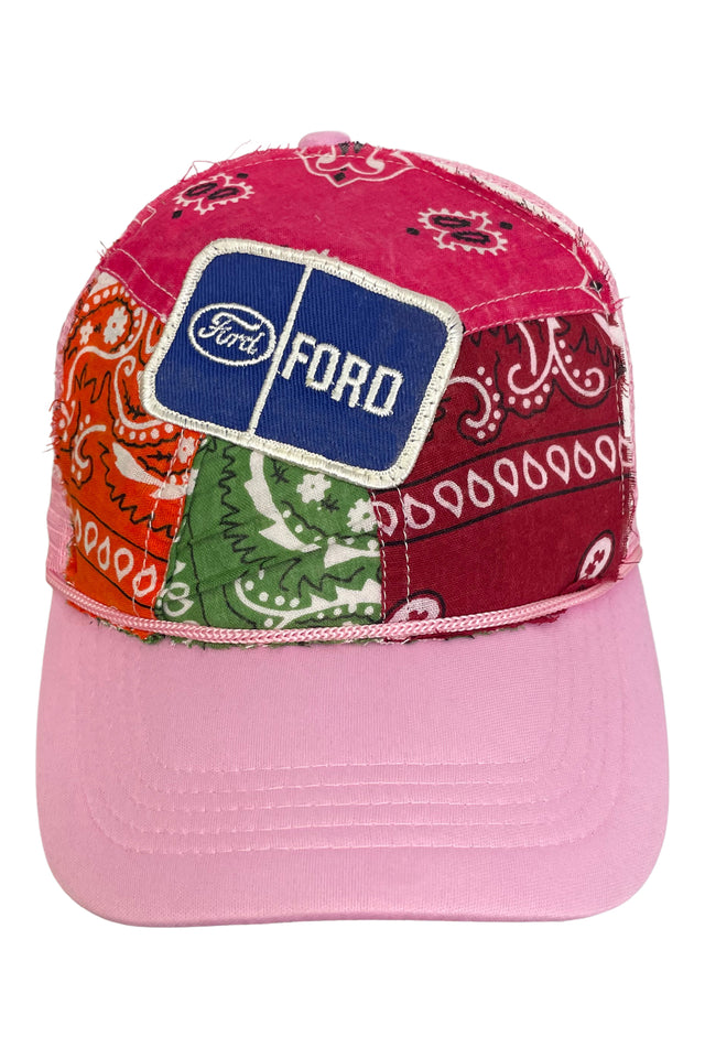 Pink Bandana Trucker Hat