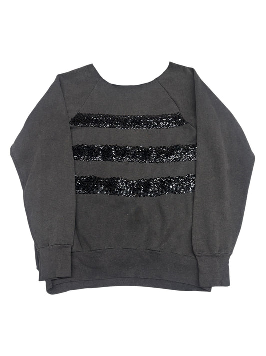 Sequin Stripe Crewneck
