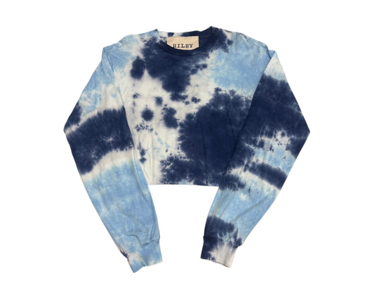 Aqua Spill Long Sleeve Cotton Shirt