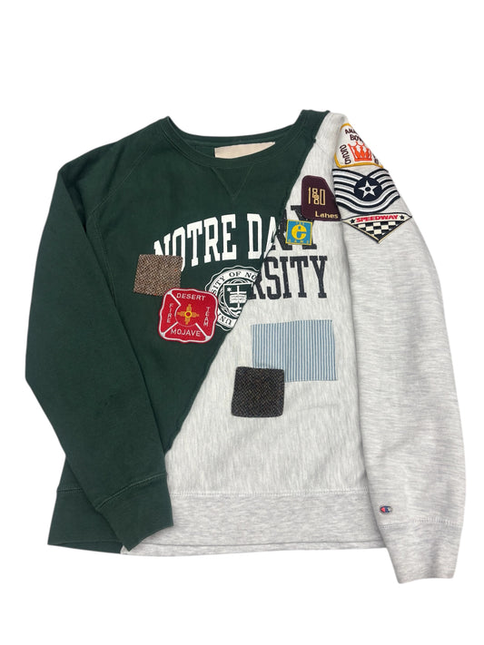Transfer Student Split Crewneck "Notre Dame"