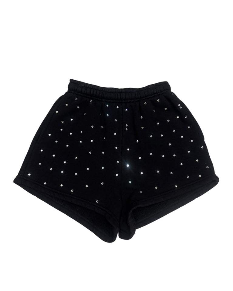 Midnight Bedazzled Sweatshorts