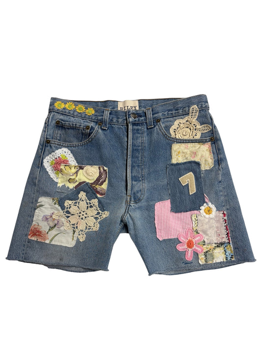 Eclectic Cut-Off Denim Short