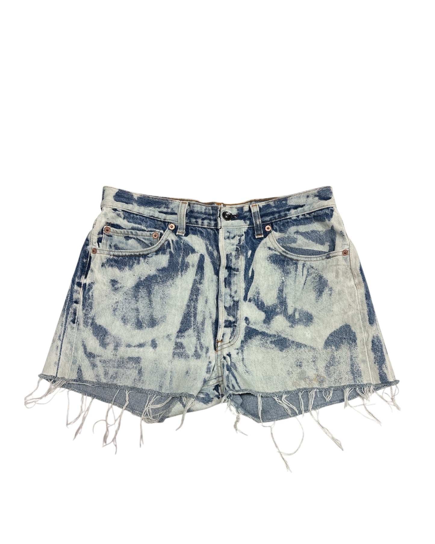 Denim Wash Cut-Off Short