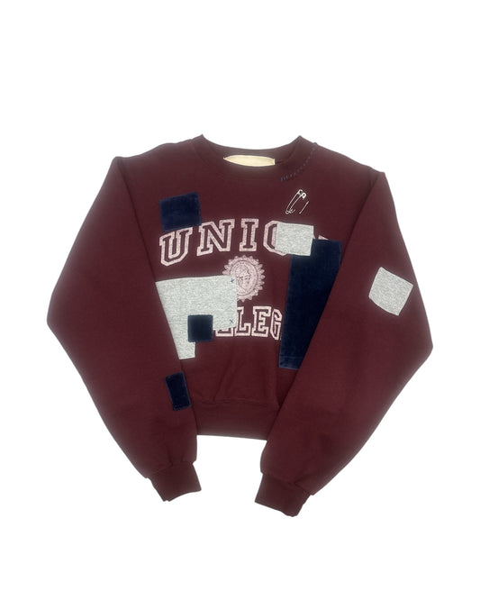 Vintage Velvet Patch Party Crewneck