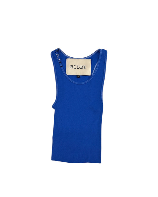 Cobalt "X" Stitch Tank