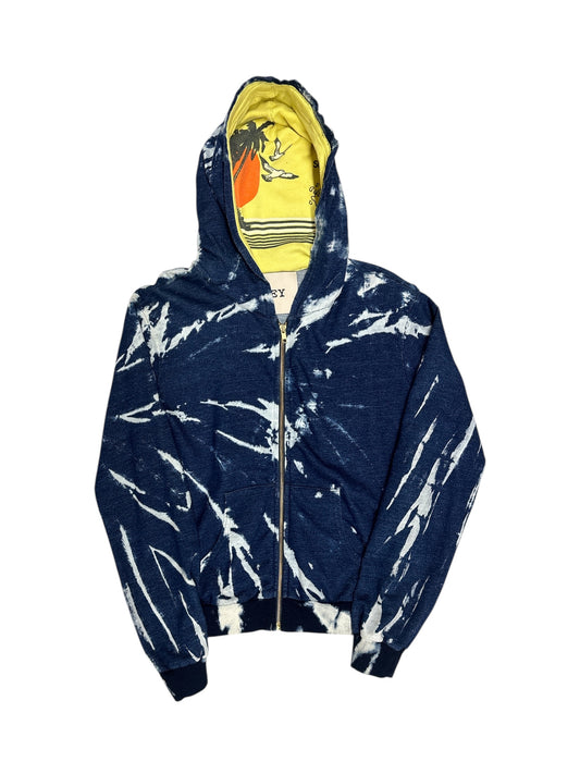 Indigo Swirl T-Shirt Hood