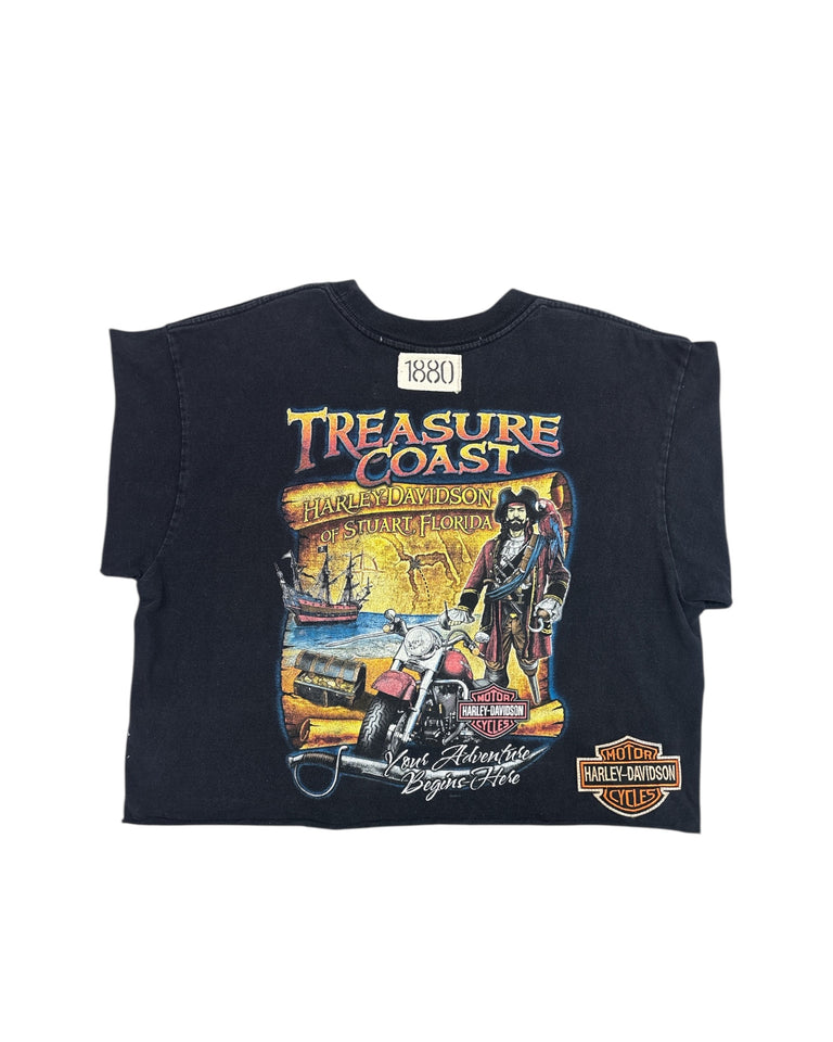 Harley Davidson "Treasure Coast" Cropped Tee