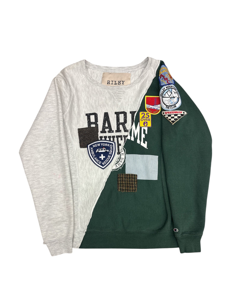 Transfer Student Split Crewneck "Barry & Notre Dame"
