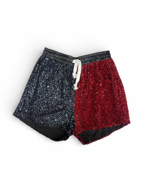 Vintage Sequin Split Short