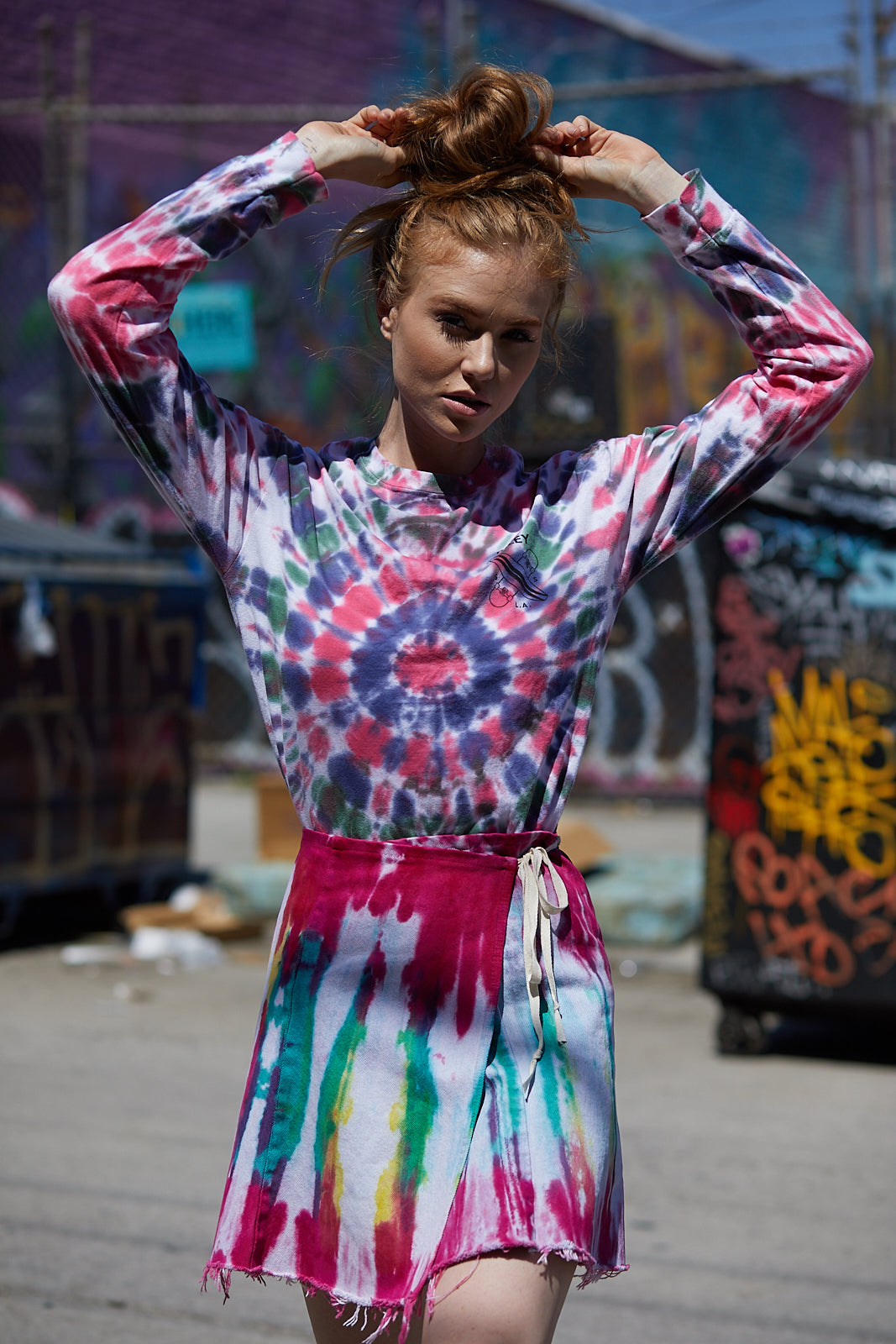 Tie Dye Wrap Skirt – Riley 1880