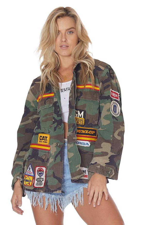 Patched Up Vintage Camo Jacket