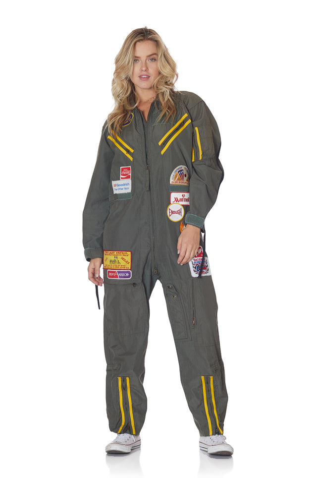 Speed Racer Vintage Jumpsuit with Patches