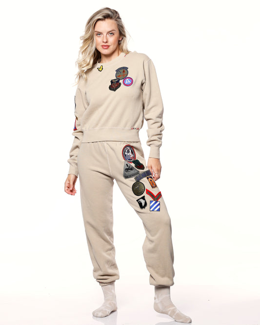 Nude All Patched Up Crewneck